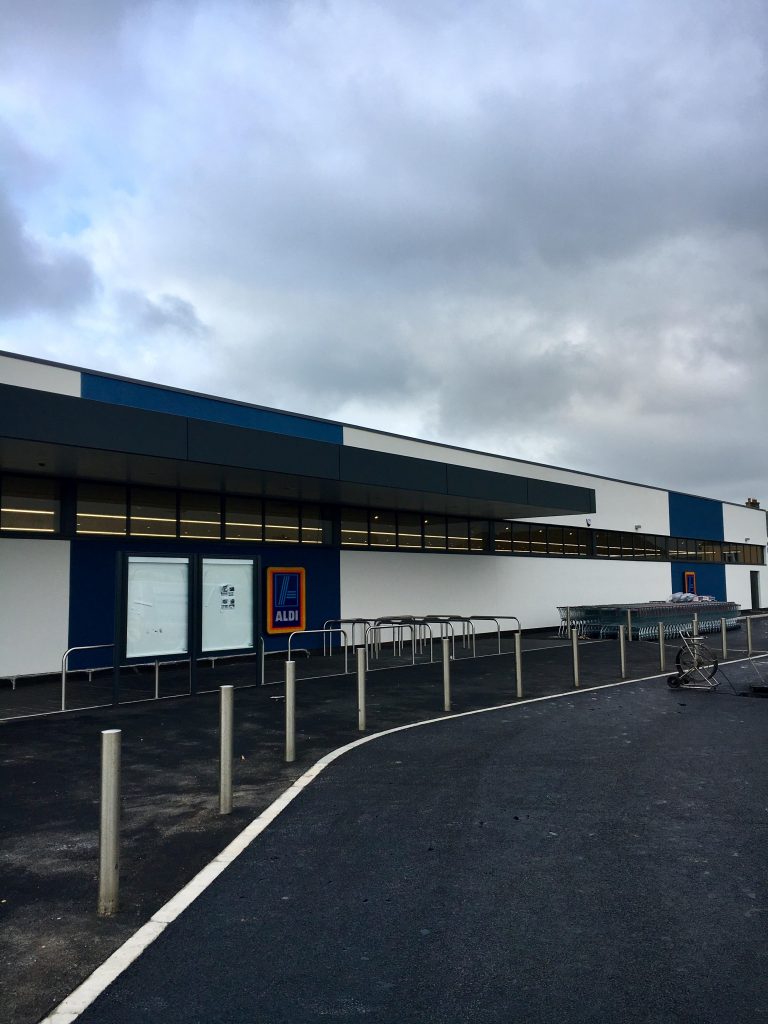 Completed new EWI installation to Aldi Store in Redruth