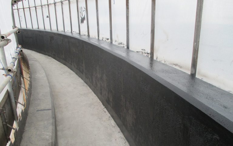 concrete crack repair at Bran Sands ETW using Sika MonoTop